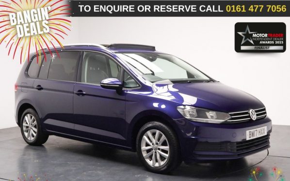 Used 2017 BLUE VOLKSWAGEN TOURAN MPV 1.6 TDI BlueMotion Tech SE Family MPV 5dr Diesel DSG Euro 6 (s/s) (115 ps) (reg. 2017-06-30) for sale in Stockport