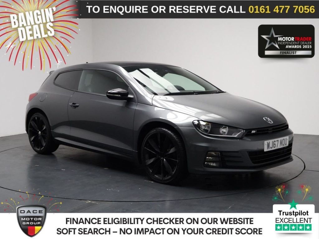 Used 2017 GREY VOLKSWAGEN SCIROCCO Hatchback 2.0 TDI R-Line Black Edition Hatchback 3dr Diesel DSG Euro 6 (s/s) (184 ps) (reg. 2017-09-01) for sale in Stockport
