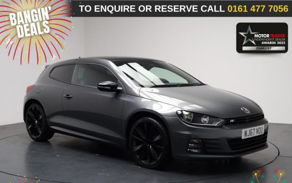 Used 2017 GREY VOLKSWAGEN SCIROCCO Hatchback 2.0 TDI R-Line Black Edition Hatchback 3dr Diesel DSG Euro 6 (s/s) (184 ps) (reg. 2017-09-01) for sale in Stockport
