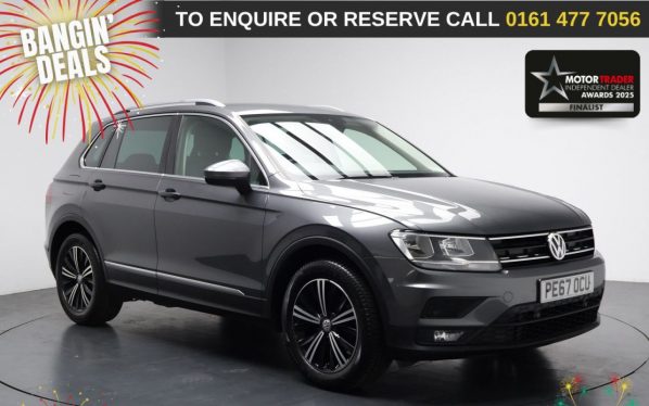 Used 2017 GREY VOLKSWAGEN TIGUAN SUV 1.4 TSI SE Navigation SUV 5dr Petrol Manual Euro 6 (s/s) (150 ps) (reg. 2017-10-13) for sale in Stockport