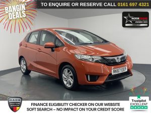 Used 2017 ORANGE HONDA JAZZ Hatchback 1.3 i-VTEC SE Navi Hatchback 5dr Petrol CVT Euro 6 (s/s) (102 ps) (reg. 2017-09-28) for sale in Manchester