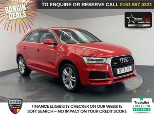 Used 2017 RED AUDI Q3 SUV 2.0 TDI S line Edition SUV 5dr Diesel Manual quattro Euro 6 (s/s) (184 ps) (reg. 2017-04-21) for sale in Manchester