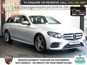 Used 2017 SILVER MERCEDES-BENZ E-CLASS Estate 2.0 E220d AMG Line Estate 5dr Diesel G-Tronic+ Euro 6 (s/s) (194 ps) (reg. 2017-02-15) for sale in Altrincham