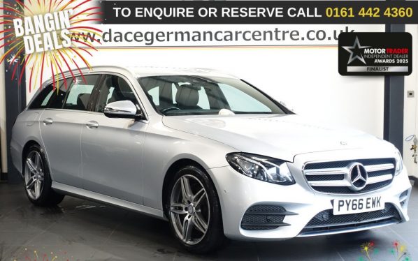 Used 2017 SILVER MERCEDES-BENZ E-CLASS Estate 2.0 E220d AMG Line Estate 5dr Diesel G-Tronic+ Euro 6 (s/s) (194 ps) (reg. 2017-02-15) for sale in Altrincham