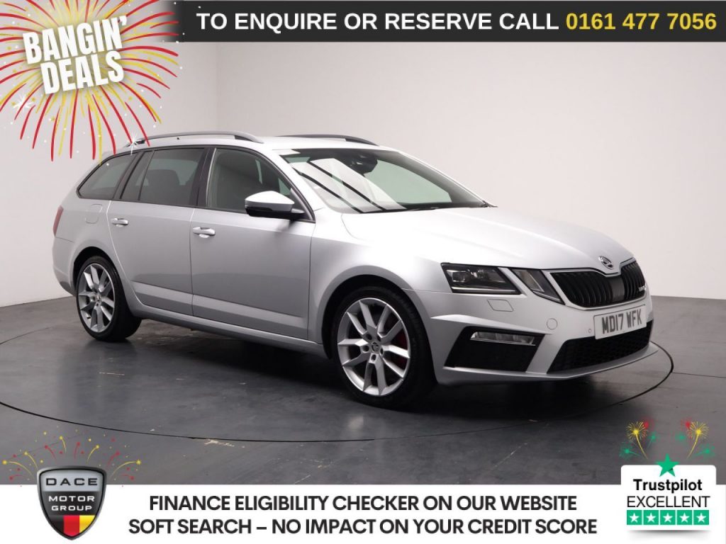 Used 2017 SILVER SKODA OCTAVIA Estate 2.0 TSI vRS Estate 5dr Petrol Manual Euro 6 (s/s) (230 ps) (reg. 2017-07-17) for sale in Stockport
