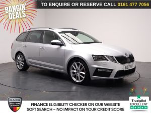 Used 2017 SILVER SKODA OCTAVIA Estate 2.0 TSI vRS Estate 5dr Petrol Manual Euro 6 (s/s) (230 ps) (reg. 2017-07-17) for sale in Stockport