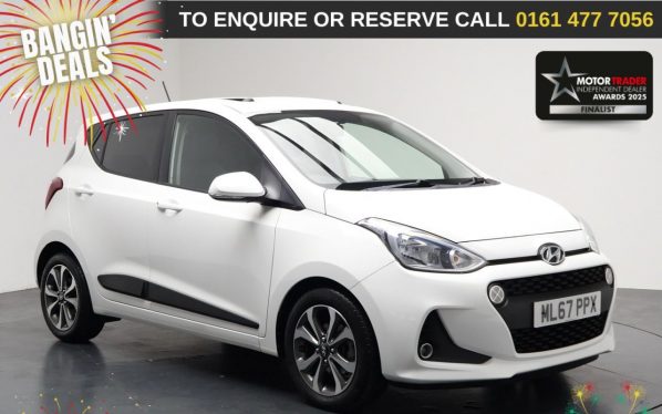 Used 2017 WHITE HYUNDAI I10 Hatchback 1.2 Premium SE Hatchback 5dr Petrol Manual Euro 6 (87 ps) (reg. 2017-09-30) for sale in Stockport