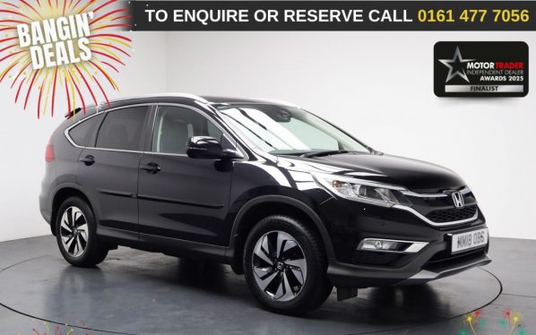 Used 2018 BLACK HONDA CR-V SUV 1.6 i-DTEC EX SUV 5dr Diesel Manual 4WD Euro 6 (s/s) (160 ps) (reg. 2018-08-29) for sale in Stockport
