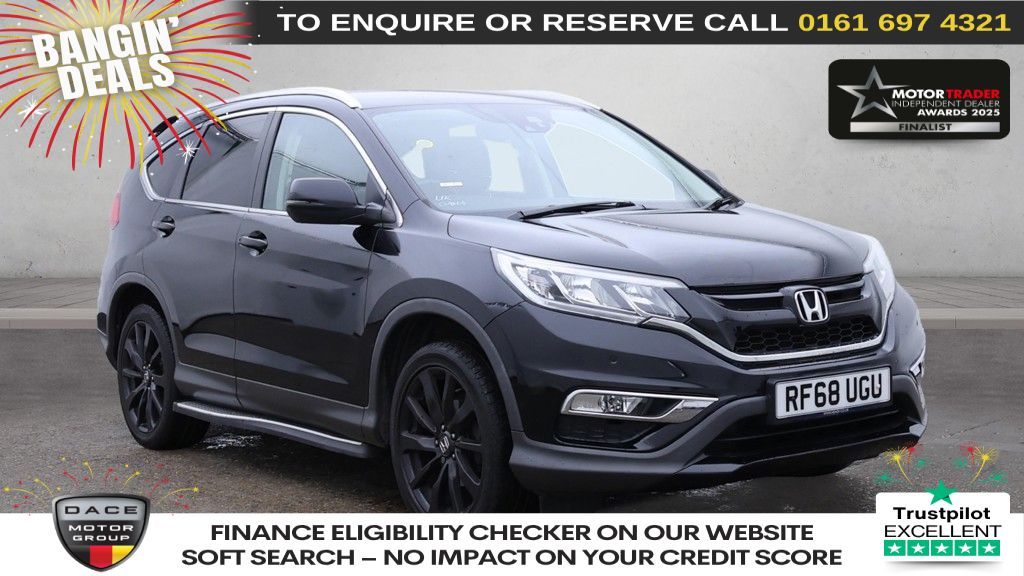 Used 2018 BLACK HONDA CR-V SUV 2.0 i-VTEC SE Plus Navi SUV 5dr Petrol Auto 4WD Euro 6 (155 ps) (reg. 2018-12-07) for sale in Manchester