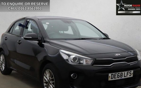 Used 2018 BLACK KIA RIO Hatchback 1.25 2 Hatchback 5dr Petrol Manual Euro 6 (s/s) (83 bhp) (reg. 2018-09-21) for sale in Wilmslow