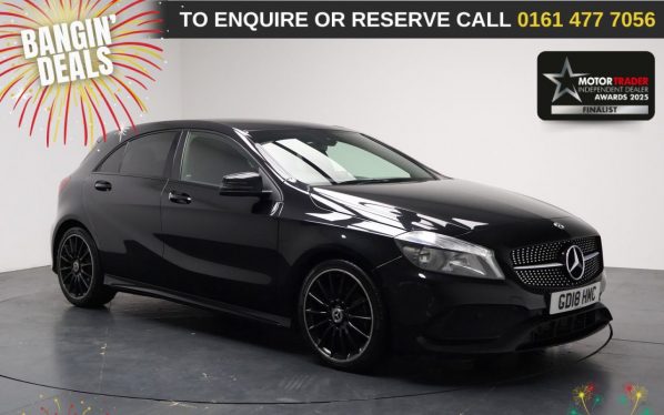 Used 2018 BLACK MERCEDES-BENZ A-CLASS Hatchback 2.1 A200d AMG Line Hatchback 5dr Diesel Manual Euro 6 (s/s) (136 ps) (reg. 2018-05-31) for sale in Stockport