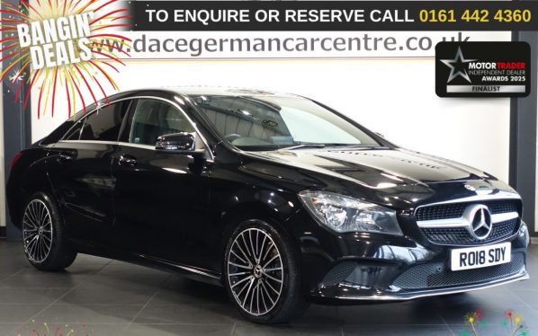 Used 2018 BLACK MERCEDES-BENZ CLA Saloon 2.1 CLA220d Sport Coupe 4dr Diesel 7G-DCT Euro 6 (s/s) (177 ps) £1015 EXTRAS (reg. 2018-05-04) for sale in Altrincham