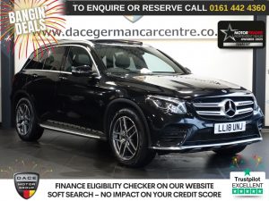 Used 2018 BLACK MERCEDES-BENZ GLC SUV 2.1 GLC220d AMG Line (Premium Plus) SUV 5dr Diesel G-Tronic+ 4MATIC Euro 6 (s/s) (170 ps) (reg. 2018-06-26) for sale in Altrincham