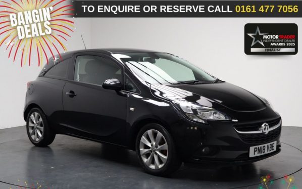 Used 2018 BLACK VAUXHALL CORSA Hatchback 1.4i ecoTEC Energy Hatchback 3dr Petrol Manual Euro 6 (75 ps) (reg. 2018-03-30) for sale in Stockport