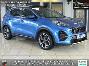 Used 2018 BLUE KIA SPORTAGE SUV 2.0 CRDi EcoDynamics+ GT-Line S SUV 5dr Diesel Auto AWD Euro 6 (s/s) (182 bhp) (reg. 2018-09-10) for sale in Wilmslow