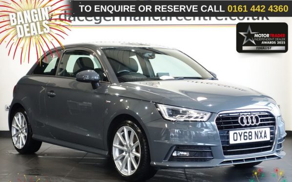 Used 2018 GREY AUDI A1 Hatchback 1.4 TFSI S line Hatchback 3dr Petrol S Tronic Euro 6 (s/s) (Nav) (125 ps) (reg. 2018-09-29) for sale in Altrincham