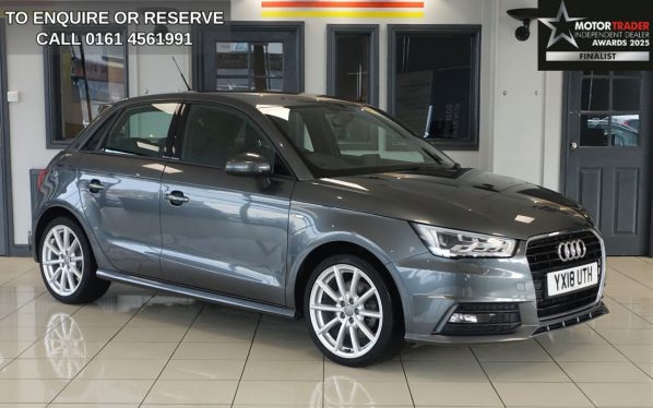 Used 2018 GREY AUDI A1 Hatchback 1.4 TFSI S line Sportback 5dr Petrol S Tronic Euro 6 (s/s) (Nav) (125 ps) (reg. 2018-05-18) for sale in Wilmslow