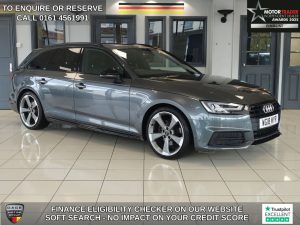 Used 2018 GREY AUDI A4 AVANT Estate 1.4 TFSI Black Edition Estate 5dr Petrol Manual Euro 6 (s/s) (150 ps) (reg. 2018-06-29) for sale in Wilmslow