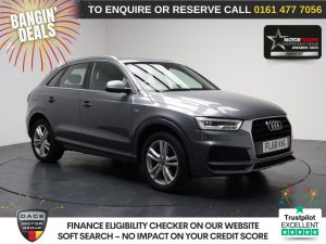 Used 2018 GREY AUDI Q3 SUV 1.4 TFSI CoD S line Edition SUV 5dr Petrol Manual Euro 6 (s/s) (150 ps) (reg. 2018-09-12) for sale in Stockport