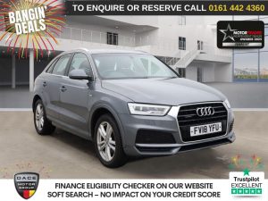 Used 2018 GREY AUDI Q3 SUV 2.0 TDI S line Edition SUV 5dr Diesel S Tronic quattro Euro 6 (s/s) (150 ps) (reg. 2018-07-25) for sale in Altrincham