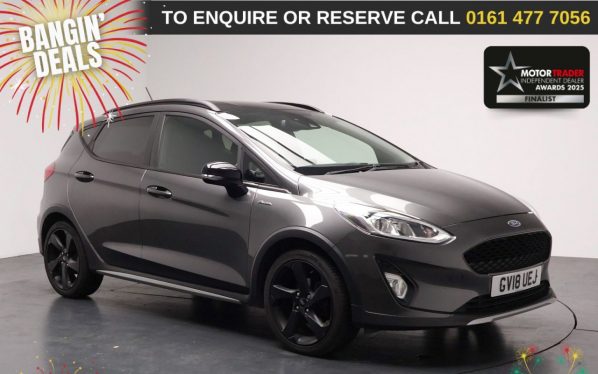 Used 2018 GREY FORD FIESTA Hatchback 1.0T EcoBoost Active B and O Play Hatchback 5dr Petrol Manual Euro 6 (s/s) (100 ps) (reg. 2018-08-11) for sale in Stockport