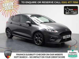 Used 2018 GREY FORD FIESTA Hatchback 1.0T EcoBoost ST-Line X Hatchback 5dr Petrol Manual Euro 6 (s/s) (125 ps) (reg. 2018-04-30) for sale in Stockport