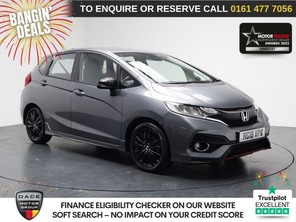 Used 2018 GREY HONDA JAZZ Hatchback 1.5 i-VTEC Sport Navi Hatchback 5dr Petrol CVT Euro 6 (s/s) (130 ps) (reg. 2018-08-20) for sale in Stockport