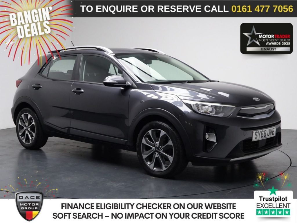 Used 2018 GREY KIA STONIC SUV 1.0 T-GDi 2 GPF SUV 5dr Petrol Manual Euro 6 (s/s) (118 bhp) (reg. 2018-11-10) for sale in Stockport