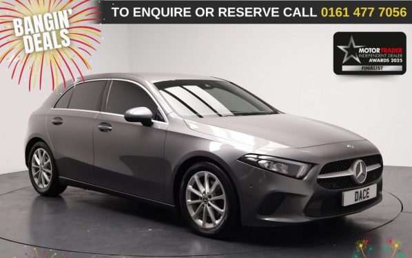 Used 2018 GREY MERCEDES-BENZ A-CLASS Hatchback 1.3 A200 Sport (Executive) Hatchback 5dr Petrol 7G-DCT Euro 6 (s/s) (163 ps) (reg. 2018-10-16) for sale in Stockport
