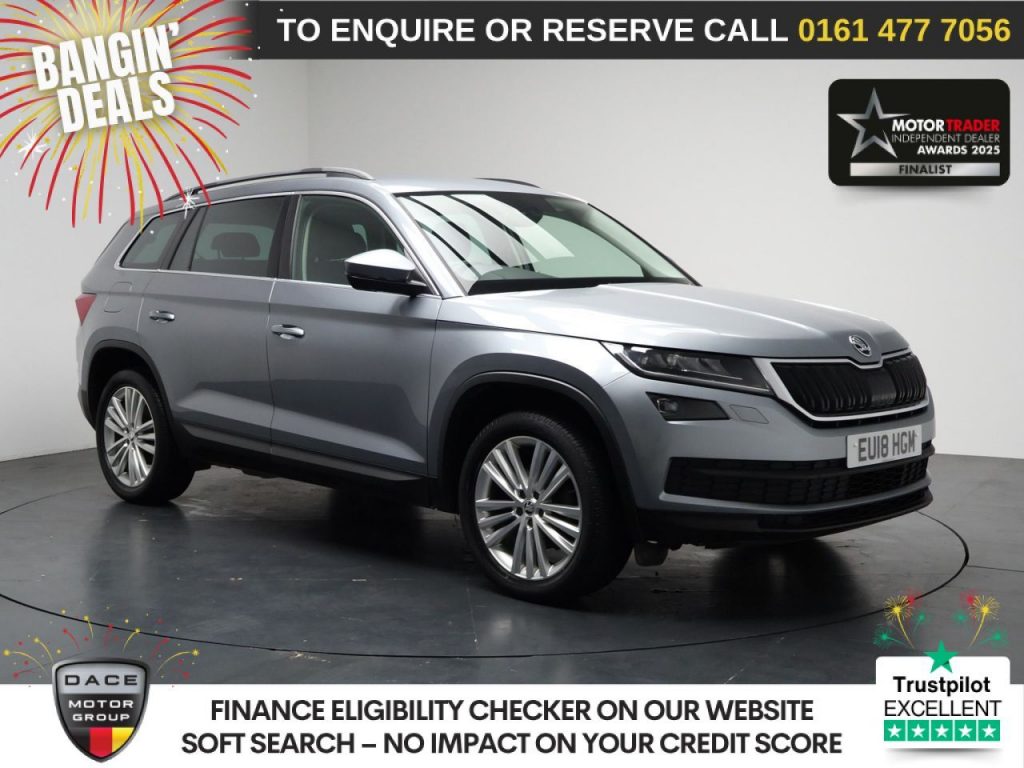 Used 2018 GREY SKODA KODIAQ SUV 1.4 TSI ACT SE L SUV 5dr Petrol DSG 4WD Euro 6 (s/s) (7 Seat) (150 ps) (reg. 2018-07-30) for sale in Stockport