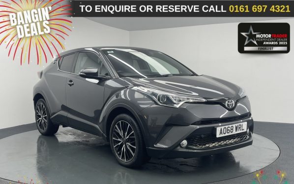 Used 2018 GREY TOYOTA C-HR SUV 1.2 VVT-i Excel SUV 5dr Petrol Manual Euro 6 (s/s) (116 ps) (reg. 2018-12-06) for sale in Manchester