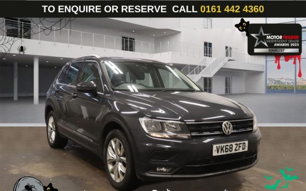 Used 2018 GREY VOLKSWAGEN TIGUAN SUV 2.0 TDI SE Navigation SUV 5dr Diesel DSG 4Motion Euro 6 (s/s) (150 ps) (reg. 2018-10-24) for sale in German Trade