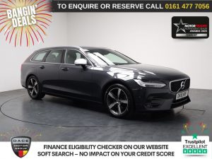 Used 2018 GREY VOLVO V90 Estate 2.0 T4 R-Design Estate 5dr Petrol Auto Euro 6 (s/s) (190 ps) (reg. 2018-03-29) for sale in Stockport