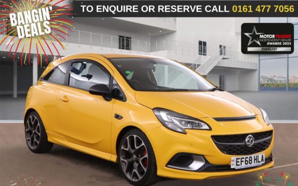 Used 2018 ORANGE VAUXHALL CORSA Hatchback 1.4i Turbo ecoTEC GSi Hatchback 3dr Petrol Manual Euro 6 (s/s) (150 ps) (reg. 2018-12-21) for sale in Stockport