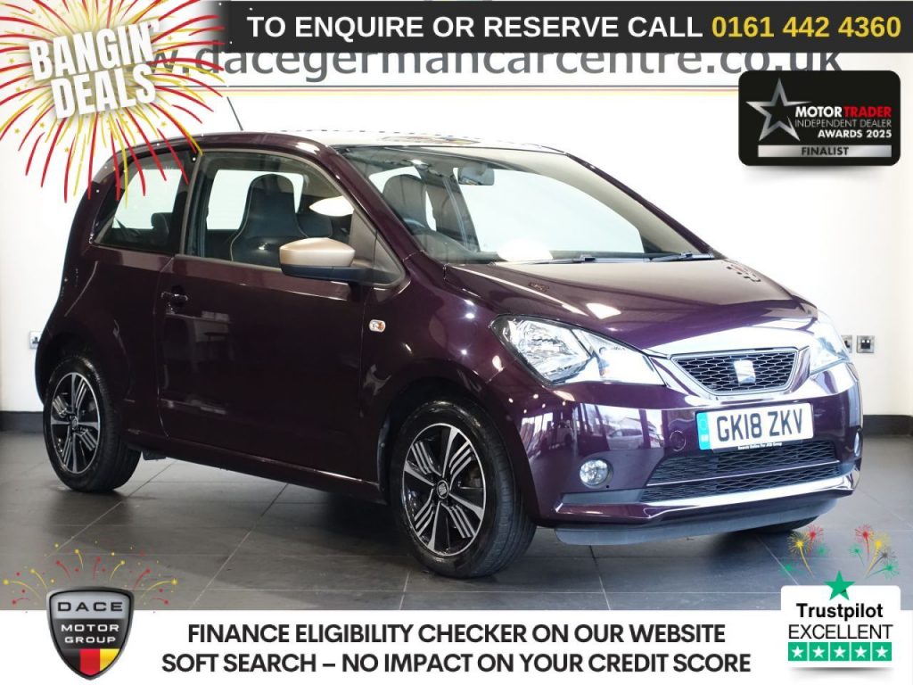Used 2018 PURPLE SEAT MII Hatchback 1.0 12v Mii by Cosmopolitan Hatchback 3dr Petrol Manual Euro 6 (75 ps) (reg. 2018-03-26) for sale in Altrincham