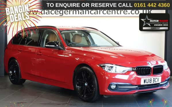 Used 2018 RED BMW 3 SERIES Estate 2.0 320d ED Sport Touring 5dr Diesel Manual Euro 6 (s/s) (163 ps) £985 EXTRAS (reg. 2018-03-07) for sale in Altrincham