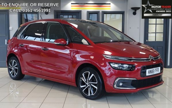 Used 2018 RED CITROEN C4 PICASSO MPV 1.6 BlueHDi Flair MPV 5dr Diesel Manual Euro 6 (s/s) (120 ps) (reg. 2018-03-31) for sale in Wilmslow