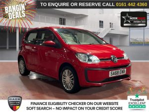 Used 2018 RED VOLKSWAGEN UP! Hatchback 1.0 BlueMotion Tech Move up! Hatchback 5dr Petrol Manual Euro 6 (s/s) (60 ps) (reg. 2018-09-18) for sale in Altrincham