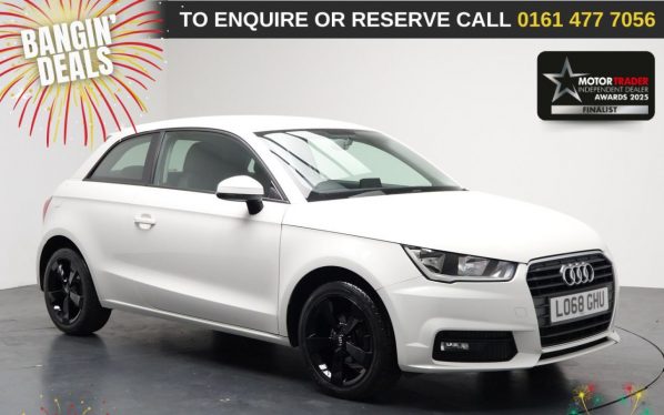 Used 2018 WHITE AUDI A1 Hatchback 1.0 TFSI Sport Hatchback 3dr Petrol S Tronic Euro 6 (s/s) (Nav) (95 ps) (reg. 2018-09-01) for sale in Stockport