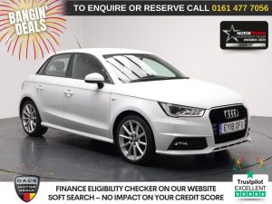 Used 2018 WHITE AUDI A1 Hatchback 1.4 TFSI S line Sportback 5dr Petrol S Tronic Euro 6 (s/s) (Nav) (125 ps) (reg. 2018-06-13) for sale in Stockport