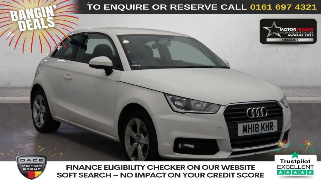 Used 2018 WHITE AUDI A1 Hatchback 1.4 TFSI Sport Hatchback 3dr Petrol Manual Euro 6 (s/s) (Nav) (125 ps) (reg. 2018-08-03) for sale in Manchester