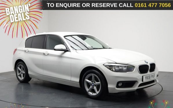 Used 2018 WHITE BMW 1 SERIES Hatchback 2.0 118d SE Hatchback 5dr Diesel Manual Euro 6 (s/s) (150 ps) (reg. 2018-07-30) for sale in Stockport