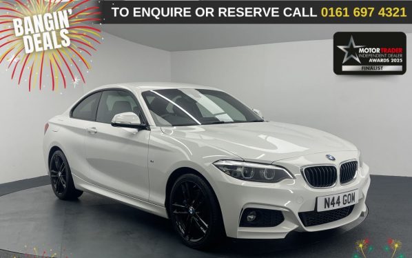Used 2018 WHITE BMW 2 SERIES Coupe 2.0 220d M Sport Coupe 2dr Diesel Manual Euro 6 (s/s) (190 ps) (reg. 2018-06-29) for sale in Manchester