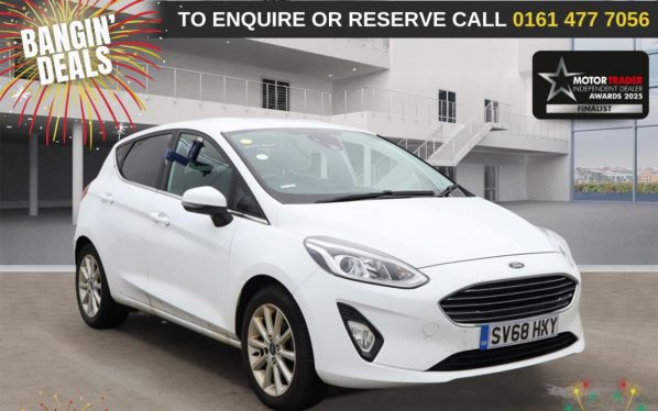 Used 2018 WHITE FORD FIESTA Hatchback 1.0T EcoBoost GPF Titanium Hatchback 5dr Petrol Manual Euro 6 (s/s) (100 ps) (reg. 2018-12-04) for sale in Stockport