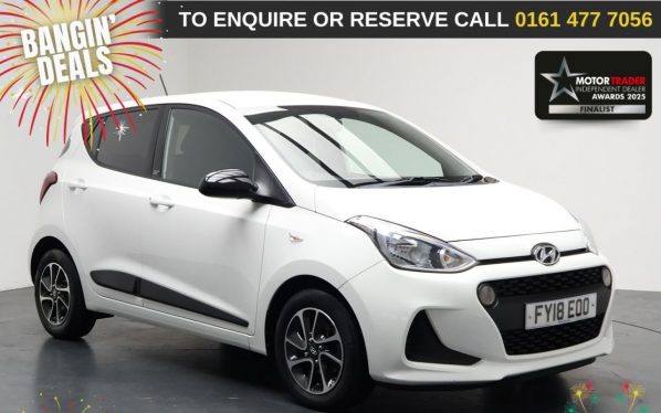 Used 2018 WHITE HYUNDAI I10 Hatchback 1.0 GO! SE Hatchback 5dr Petrol Manual Euro 6 (66 ps) (reg. 2018-03-24) for sale in Stockport