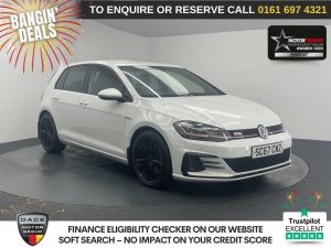 Used 2018 WHITE VOLKSWAGEN GOLF Hatchback 2.0 TSI GTI Hatchback 5dr Petrol Manual Euro 6 (s/s) (230 ps) (reg. 2018-02-22) for sale in Manchester