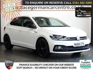 Used 2018 WHITE VOLKSWAGEN POLO Hatchback 1.0 TSI GPF R-Line Hatchback 5dr Petrol Manual Euro 6 (s/s) (115 ps) (reg. 2018-12-29) for sale in Altrincham