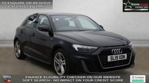 Used 2019 BLACK AUDI A1 Hatchback 1.0 TFSI 30 S line Sportback 5dr Petrol Manual Euro 6 (s/s) (116 ps) (reg. 2019-03-09) for sale in Wilmslow