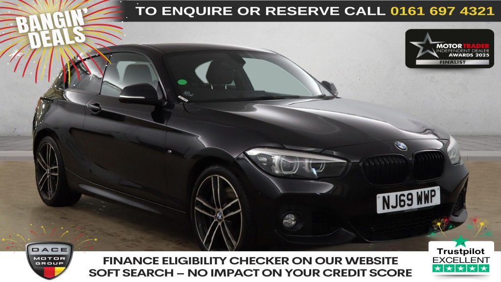 Used 2019 BLACK BMW 1 SERIES Hatchback 2.0 120i GPF M Sport Shadow Edition Hatchback 3dr Petrol Auto Euro 6 (s/s) (184 ps) (reg. 2019-09-27) for sale in Manchester