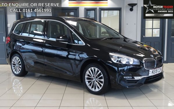 Used 2019 BLACK BMW 2 Series GRAN TOURER MPV 1.5 218i Luxury MPV 5dr Petrol DCT Euro 6 (s/s) (140 ps) (reg. 2019-05-31) for sale in Wilmslow